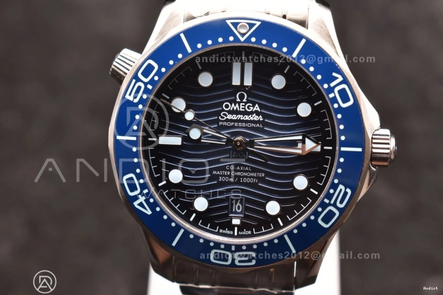 Seamaster Dial on 1:1 A8800 Summer Edition Bracelet 300 Blue SS VSF Best 0115